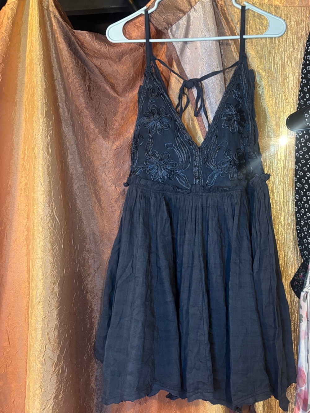 Free people navy sundress no size tag